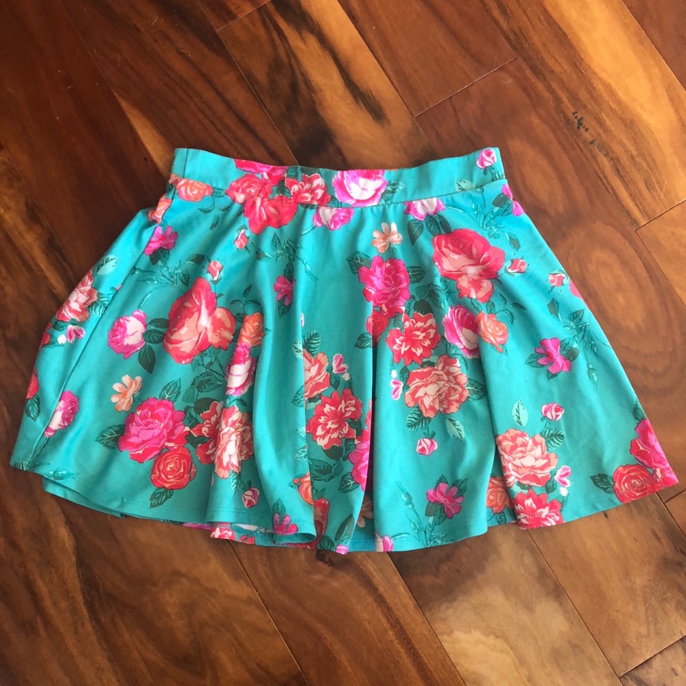 Floral skater skirt